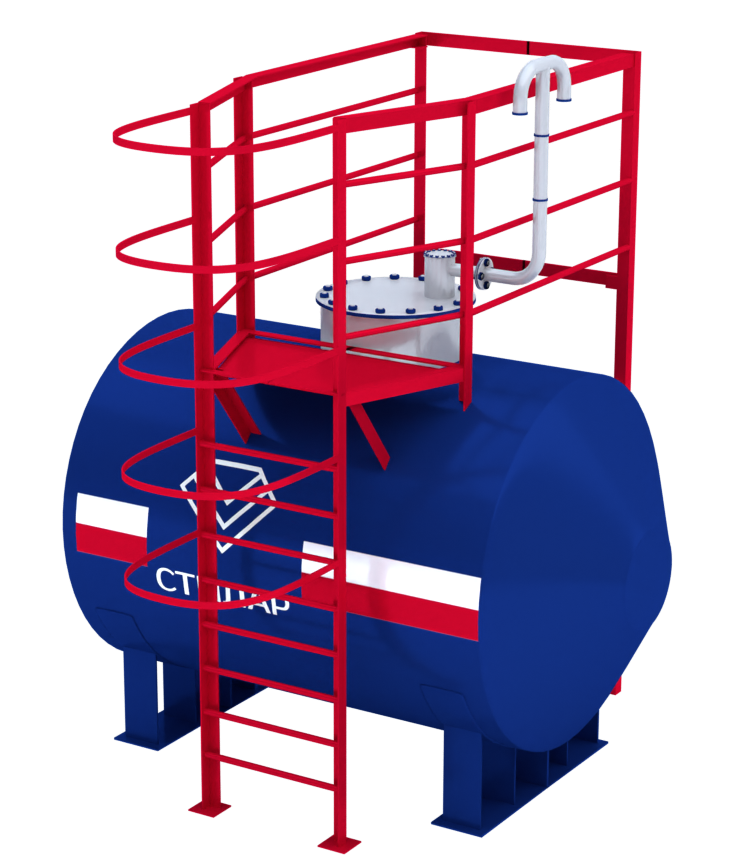 Горизонтальный резервуар РГСН для воды 10 м³ от завода-производителя