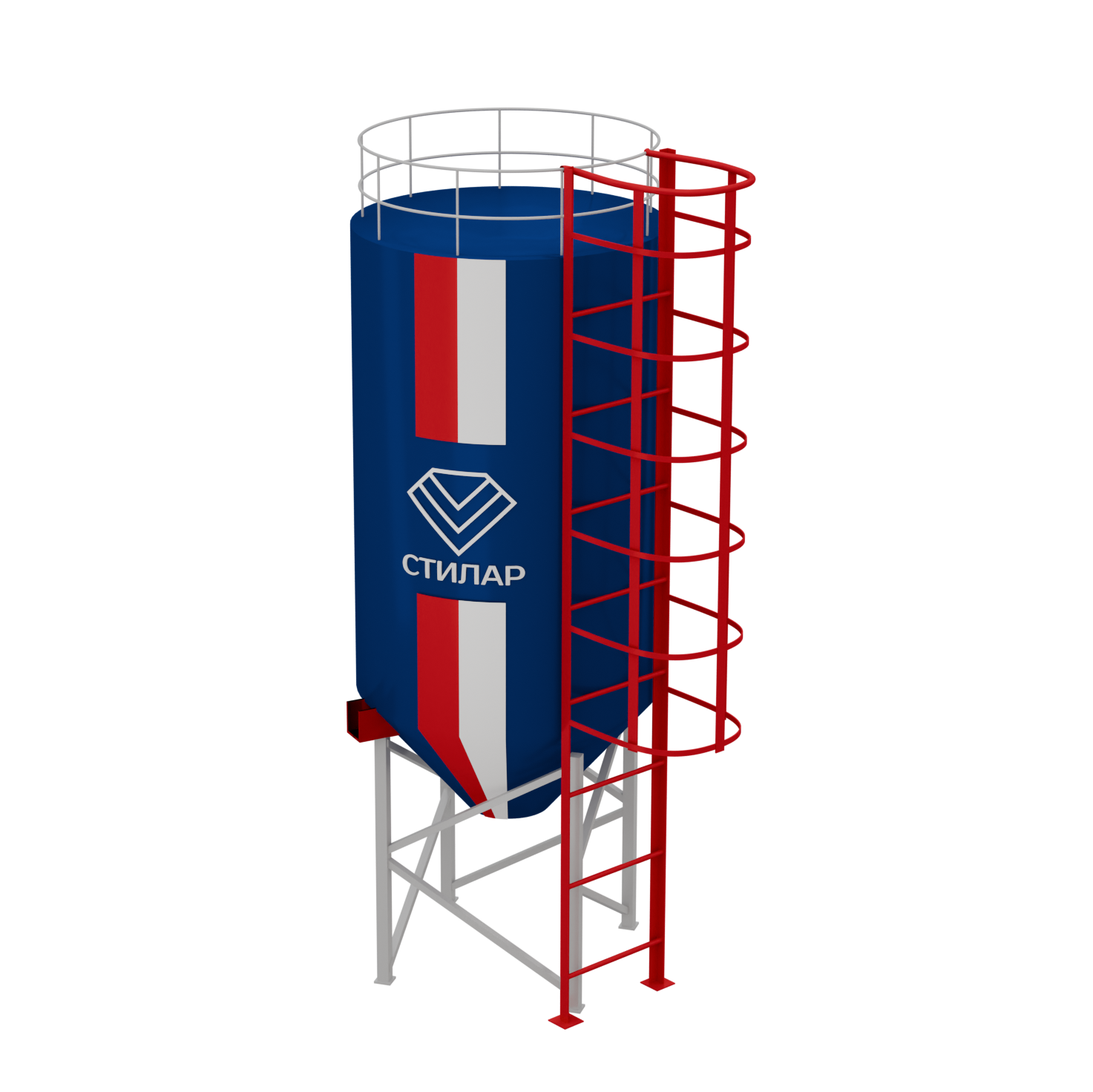 Цельносварный силос для муки 30 м³ от производителя